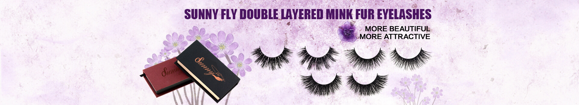 Double Layered Mink Fur Eyelashes MD03