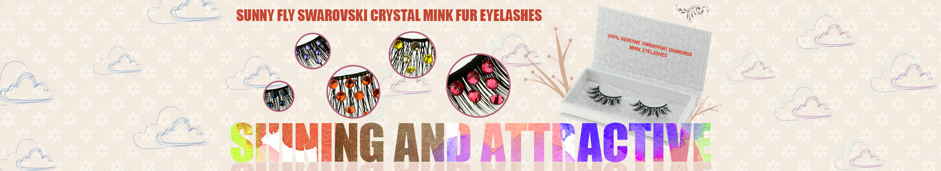 Swarovski Crystal Mink Fur Eyelashes MS31
