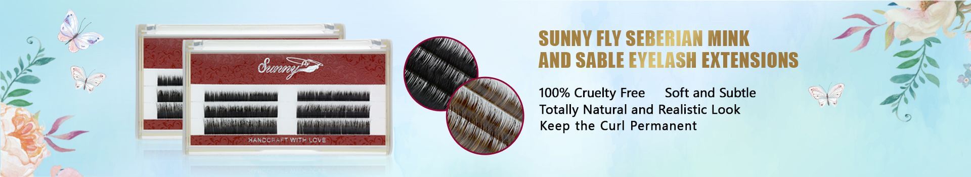 100% Sibirian Sable Fur Eyelash Extensions